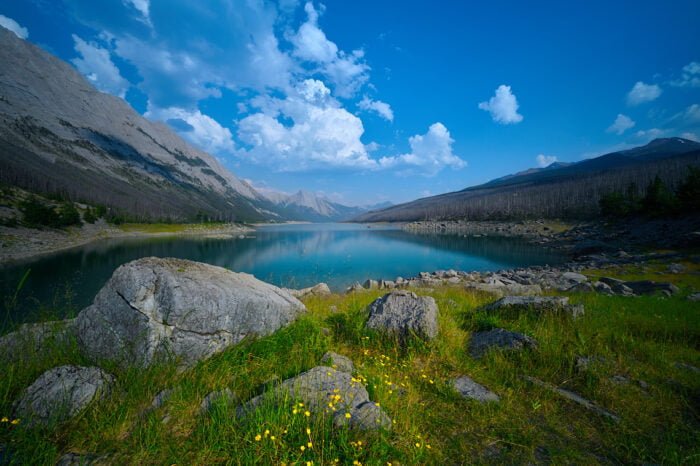 Medicine Lake in Jasper, Alberta, Canada