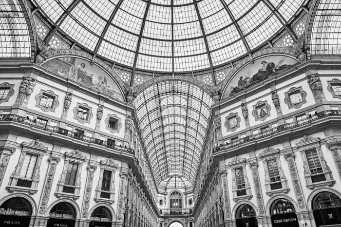 Galleria Vittorio Emanuele II in Milan | Fine art & Monochrome