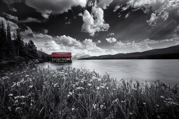 Maligne Lake Jasper, Alberta Canada | Fine art & Monochrome