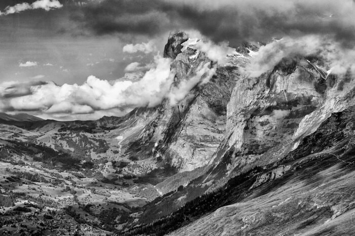 Mönch Eiger–Mönch–Jungfrau trio | Fine art & Monochrome